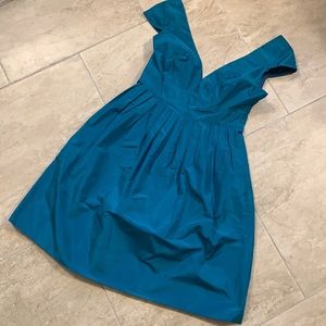 Teal, Mid Length JCrew Dress. Size 2